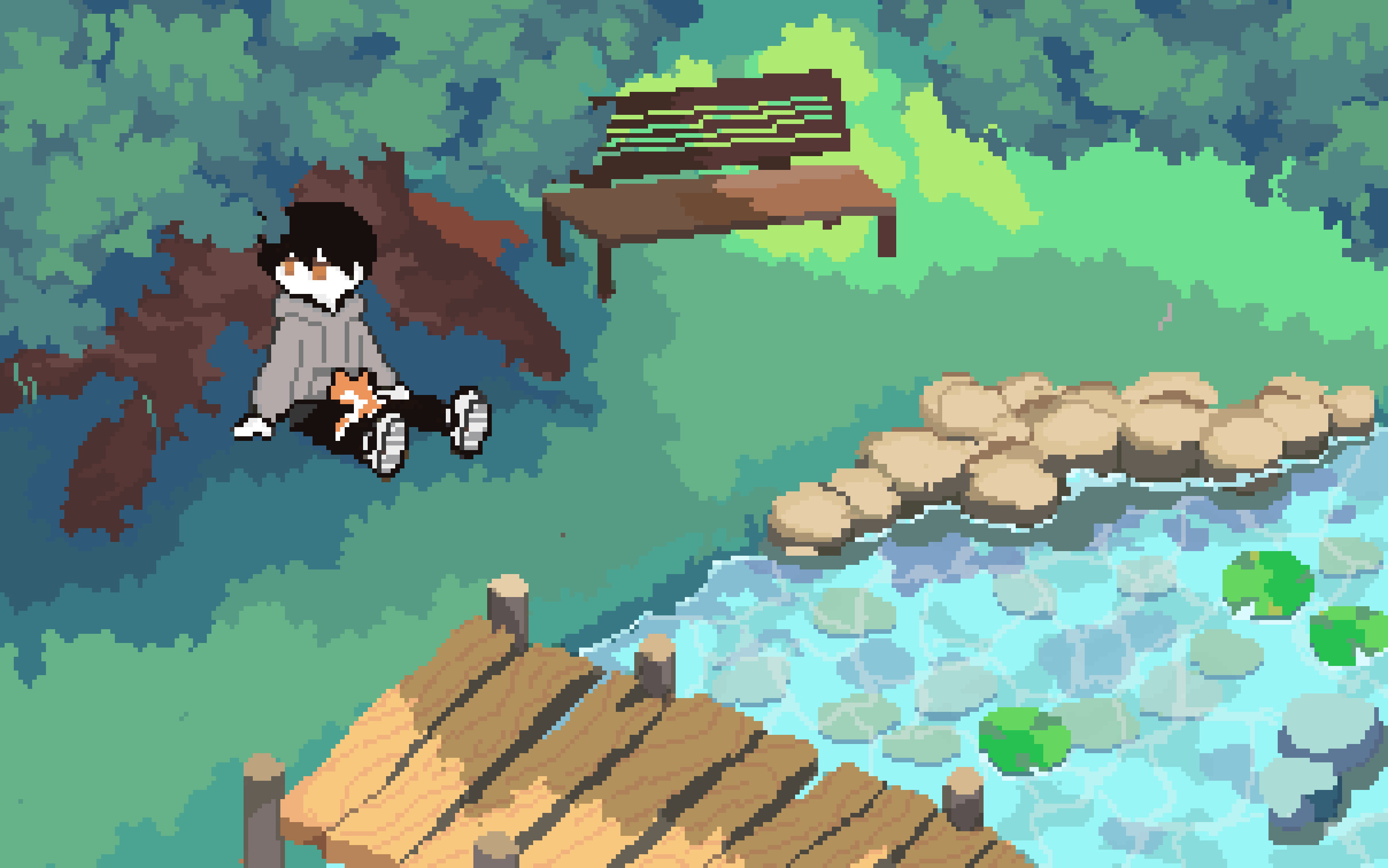 Pixel lay animation
